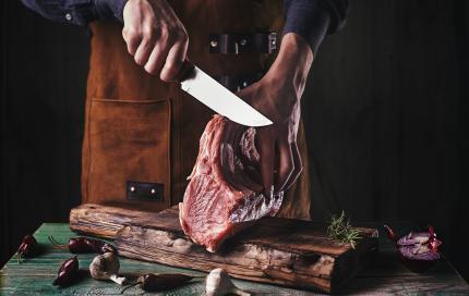 Vlees snijden
