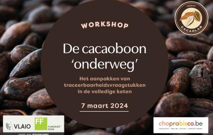 banner event ' de cacaoboon onderweg'