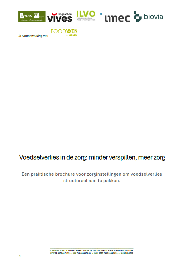 voedselverlies in de zorg