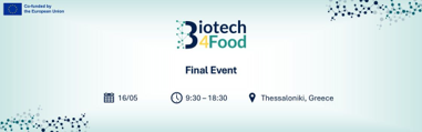 BioTech4Food banner Greece